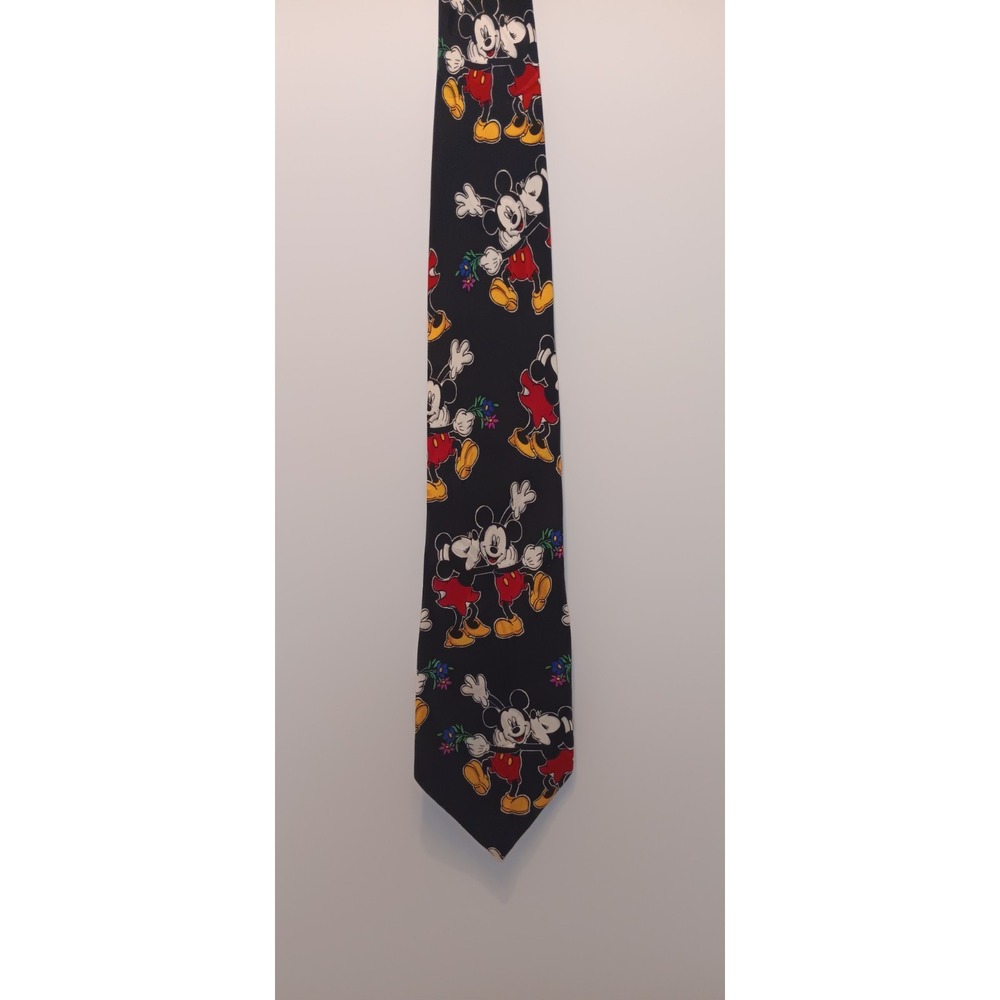Lot of 2 Vintage Silk Novelty Neck Ties Mickey Mouse Winnie The Pooh Kidcore - Picture 11 of 16